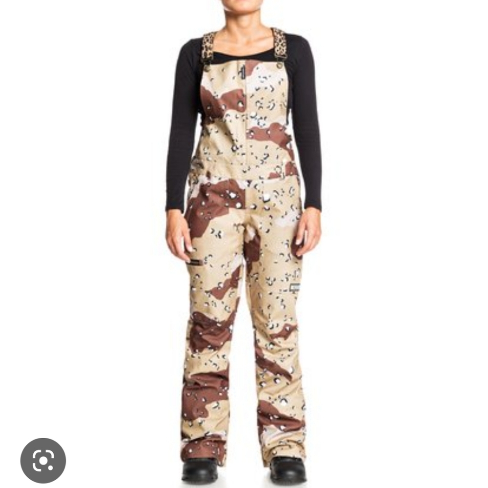 Shell Snowboard Bib Pants CHOCOLATE CHIP CAMO